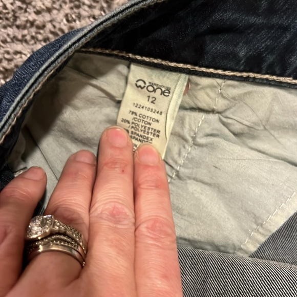 2/$30 Warehouse One Denim Skirt size 12 - Picture 5 of 5